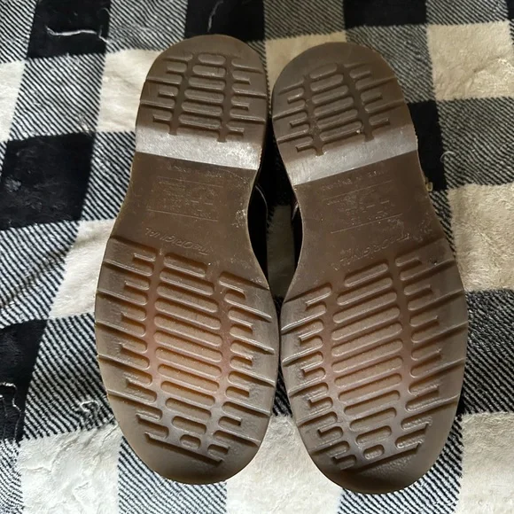 Vintage 90s Dr. Martens Burgundy T-Bar Shoes - Made in England - Picture 4 of 6